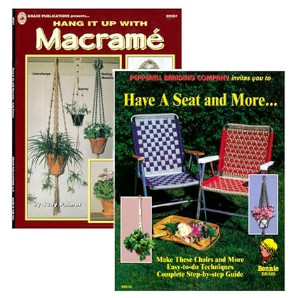 Hang It Up Have A Seat Diy Crafting Weaving Knotting Macrame Books 1 And 2 Packs