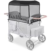 Orzbow Mosquito Net for Baby Stroller Wagon, Black | Mosquito Net Cover Tent Compatible with WONDERFOLD W4 Stroller Wagon, Insect, Fly &amp; Bug Protection, Camping Essentials