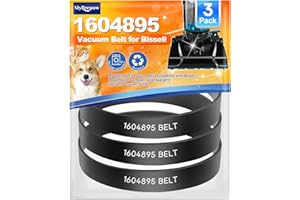MyKEEPOW 1604895 Belt for Bissell Powerforce Compact Upright Vacuum, Vacuum Belt Compatible with Bissell Vacuum Cleaner Model 2112, 1520, 2690, 3508, 23T7, 23T7V, 3130, 21129, 3 Pack