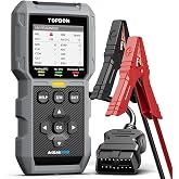 TOPDON AL500B OBD2 Scanner, Battery Tester, 2 in 1 Code Reader | Full OBDII Diagnosis, 12V Battery Tests &amp; 12V/24V Cranking Tests, Charging Tests, Car Diagnostic Tool for All OBDII Cars