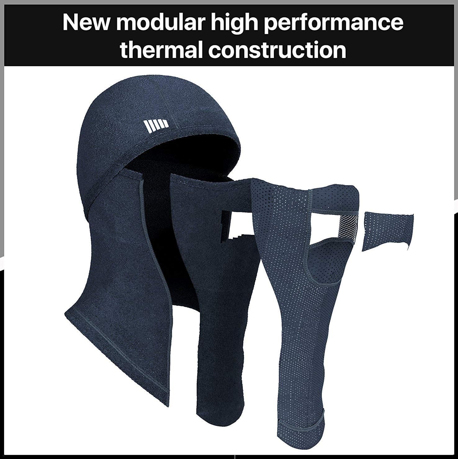 Balaclava Ski Mask - Face Mask for Men & Women - Cold Weather Gear for Skiing, Snowboarding & Motorcycle Riding (Black): Sports & Outdoors
