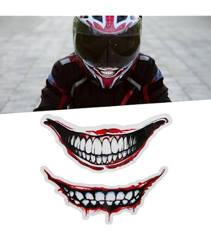 V25 Skull Visor Tint Decal For Motorcycle Helmets - Universal Fit - Graphix Express