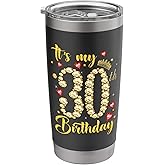It's My 30th Birthday 30 Year Old Women Queen Diamond Crown Stainless Steel Insulated Tumbler