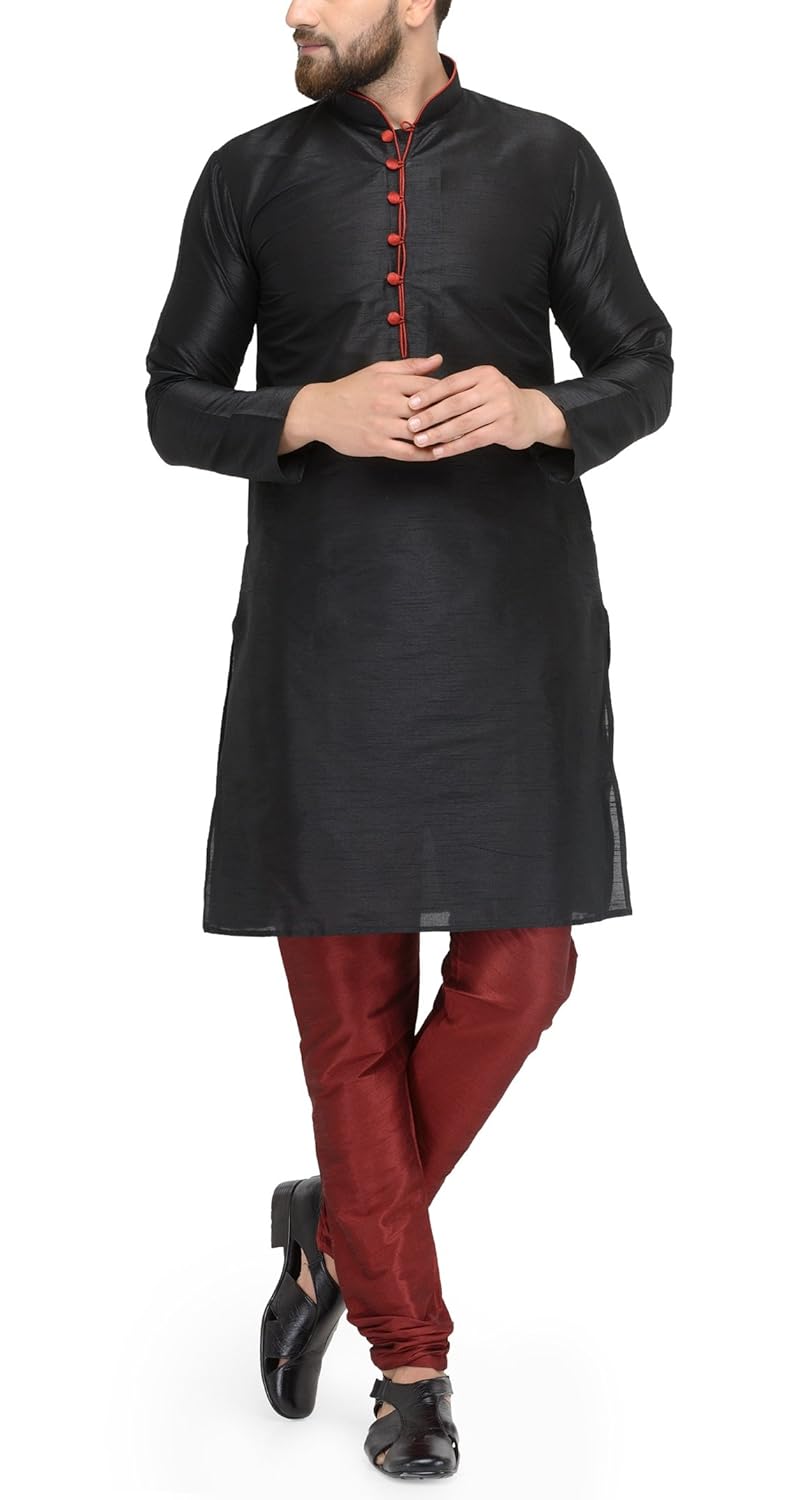 ben martin men's silk blend kurta pyjama (bmw-dkp-800a)