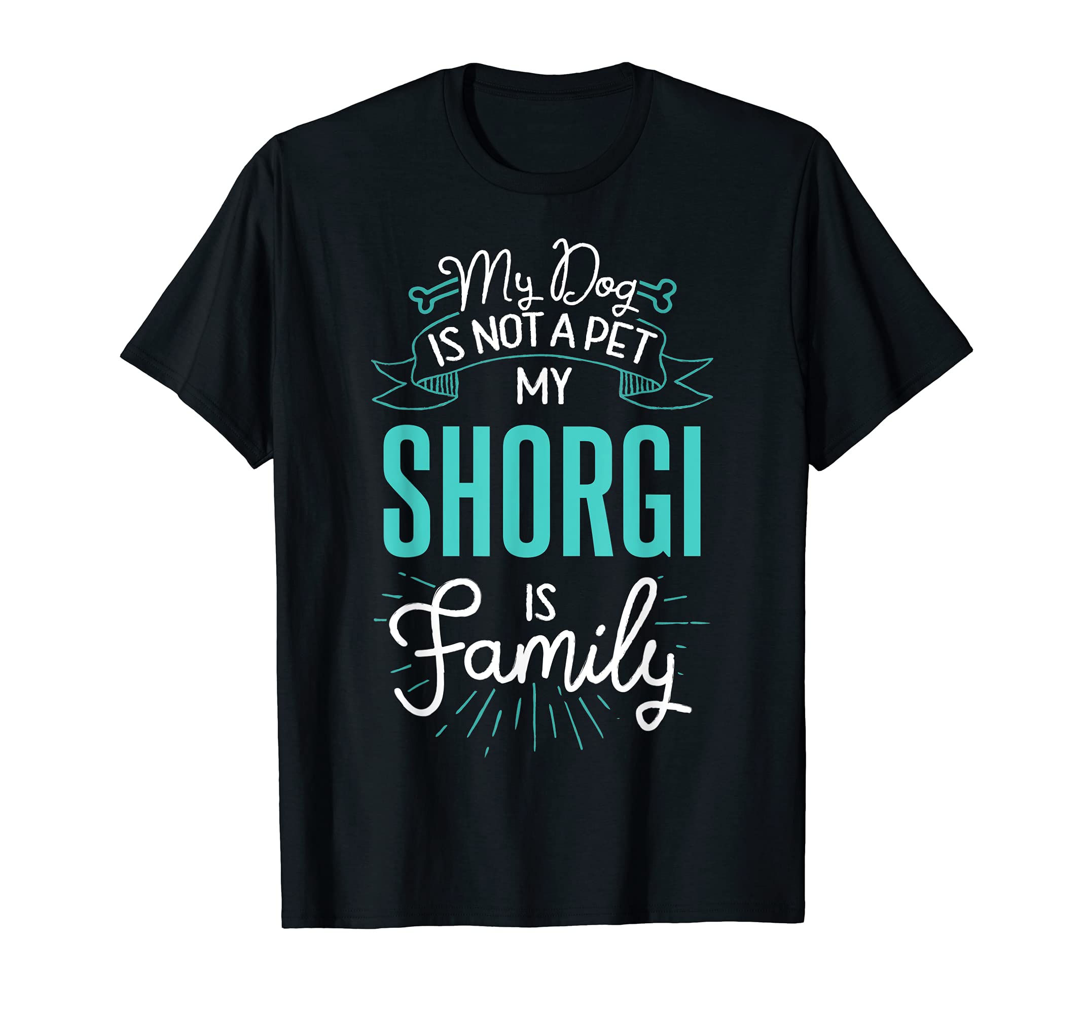 Cute Shorgi Design Family Dog Giftn T-Shirt