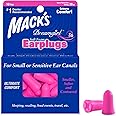 Mack's Dreamgirl Soft Foam Earplugs, 10 Pair, Pink - Small Ear Plugs for Sleeping, Snoring, Studying, Loud Events, Traveling 