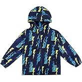 ESTAMICO Boys Windbreaker Jacket Fashion Hoodies Outwear Coat Waterproof Zipper Raincoat, 4T-12