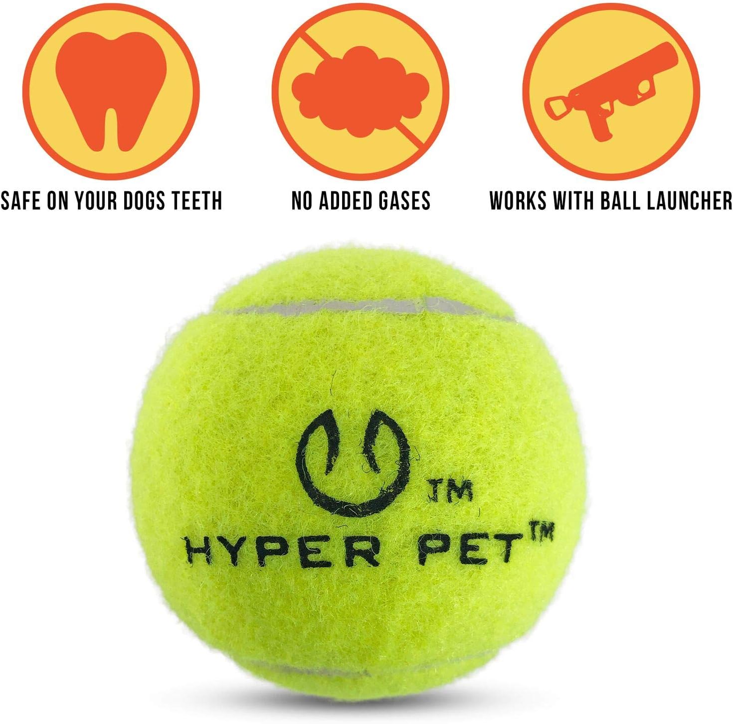 Pet Supplies : Pet Toy Balls : Hyper Pet Mini Tennis Balls for Dogs, Pet Safe Dog Toys for Exercise & Training, Pack of 4, Green : 