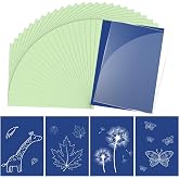 Cyanotype Kit with 30 Sheets Sun Print Paper &amp; Acrylic Panel, 5.8 x 8.3 IN | High Sensitive Cyanotype Solar Printing Art Paper for Nature Crafts, DIY Projects , Photography, Ideal for Arts Crafts, Gift