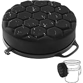 5 Gallon Bucket Seat for Yeti Loadout Bucket Only, 3" Thickened Foam Cushion, 360&deg;Swivel Seats with Hang-It Hook, Seat lid for Dove Duck Hunting, Ice Fishing, Baseball, Camping, Gardening