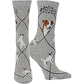 WHD Jack Russell Terrier Crew Socks for Women & Men | Gift for Dog Lovers, Cute Pet Socks