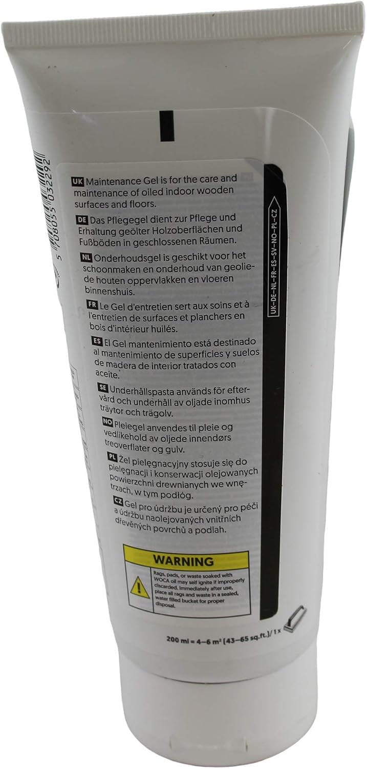 WOCA Maintenance Gel refreshing and regenerates all wood surfaces suitable for repairing of wear marks from animals chairs and toys or high traffic areas as kitchen or stairs - Image 3