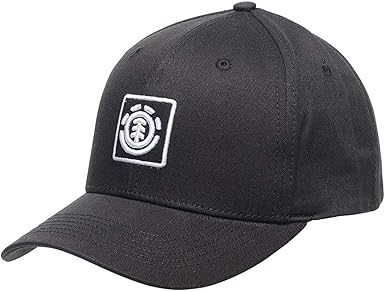 black curved peak cap