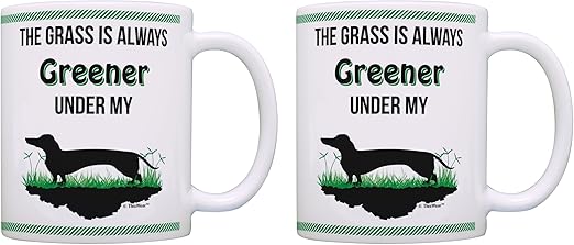 Amazon Com Dachshund Gifts Grass Is Always Greener Under My