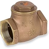 9191L Series Brass Swing Check Valve, Potable Water Service, 1-1/4" NPT Female