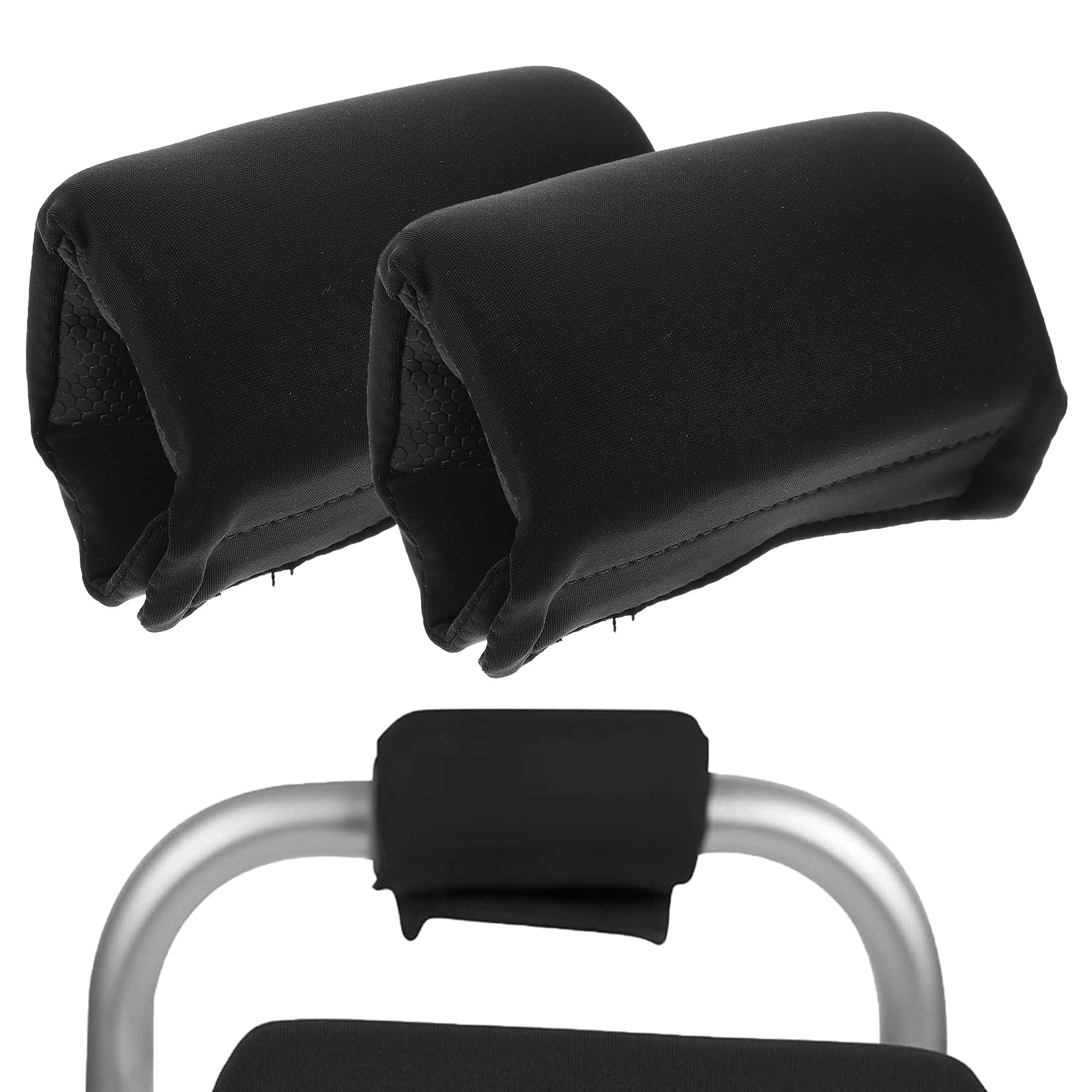 2pcs Wheelchair Upholstery Handle Sleeve Crutch Handle Pads Walker Cushion Grip Hand Grips Foam Padding Crutch Handle Pad Grip Non-slip Office Chair Cushion Polyester