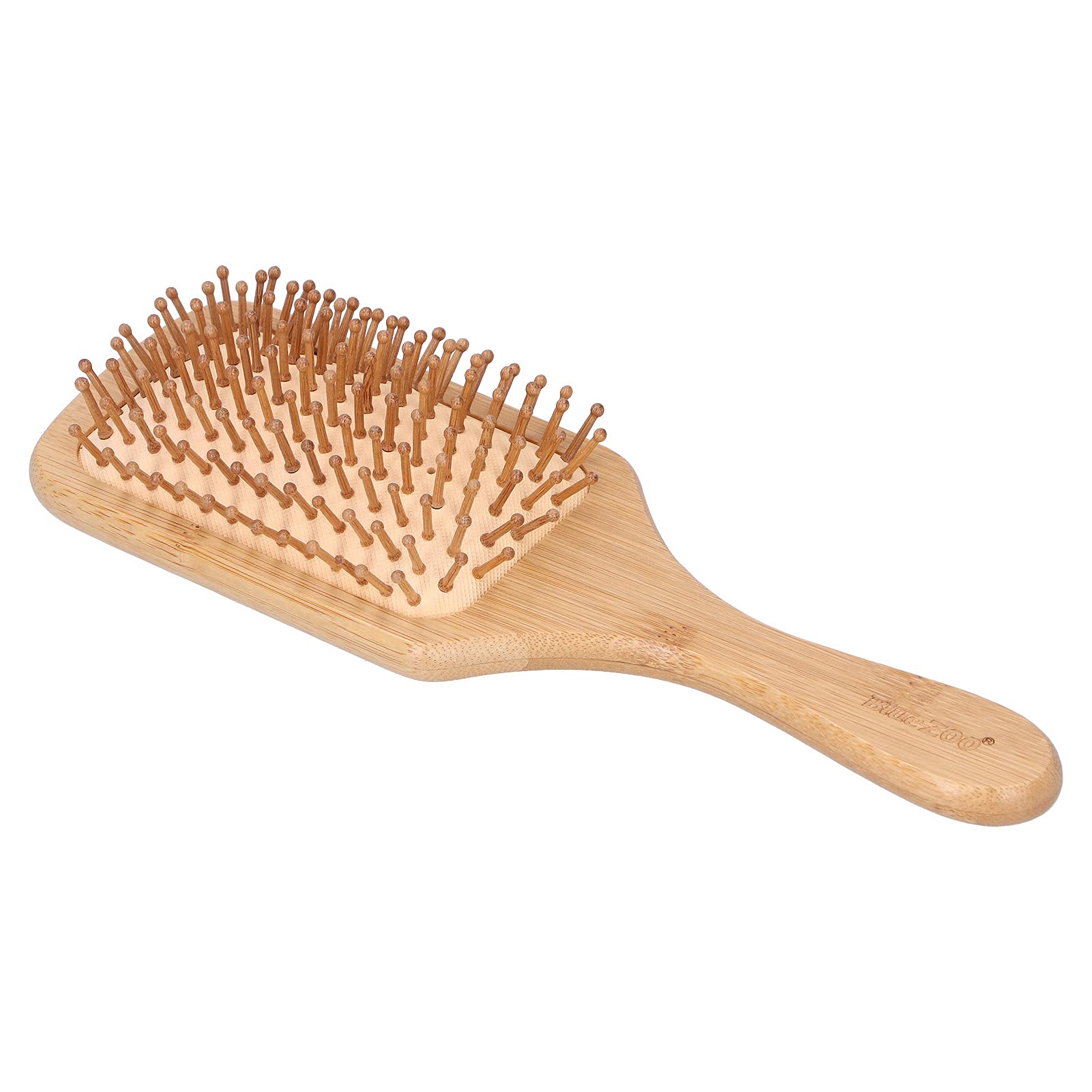 Hairbrush, Ergonomic Promote Blood Circulation Bamboo Hairbrush Wide Application for Hair Styling for Curling for Home for Hair Salon for Straightening