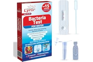 Bacteria Water Test Kit – Coliform, E. coli & Salmonella Detection for Well & Tap Water | Rapid Home Drinking Water Screening Kit with Lab-Quality Results | Leaping Lynx