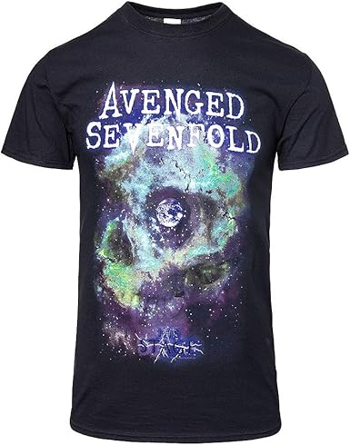 Avenged Sevenfold Space Face Rock Heavy Metal oficial Camiseta para hombre (XX-Large): Amazon.es: Ropa y accesorios