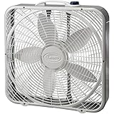 Lasko 3733 Box Fan, 3-Speed, 20-Inch, White