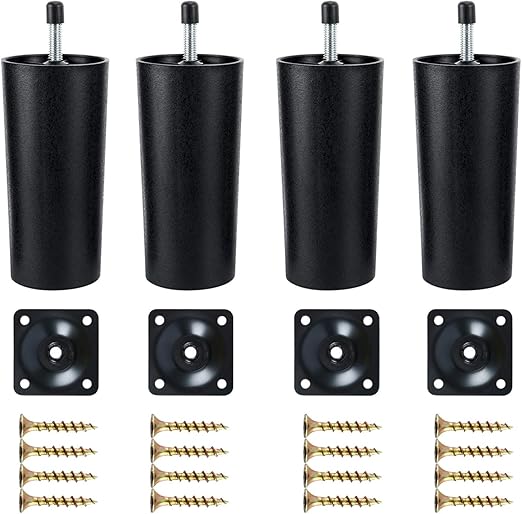 Homend 4 Pack Plastic Sofa Legs Sofa Legs Replacement Furniture