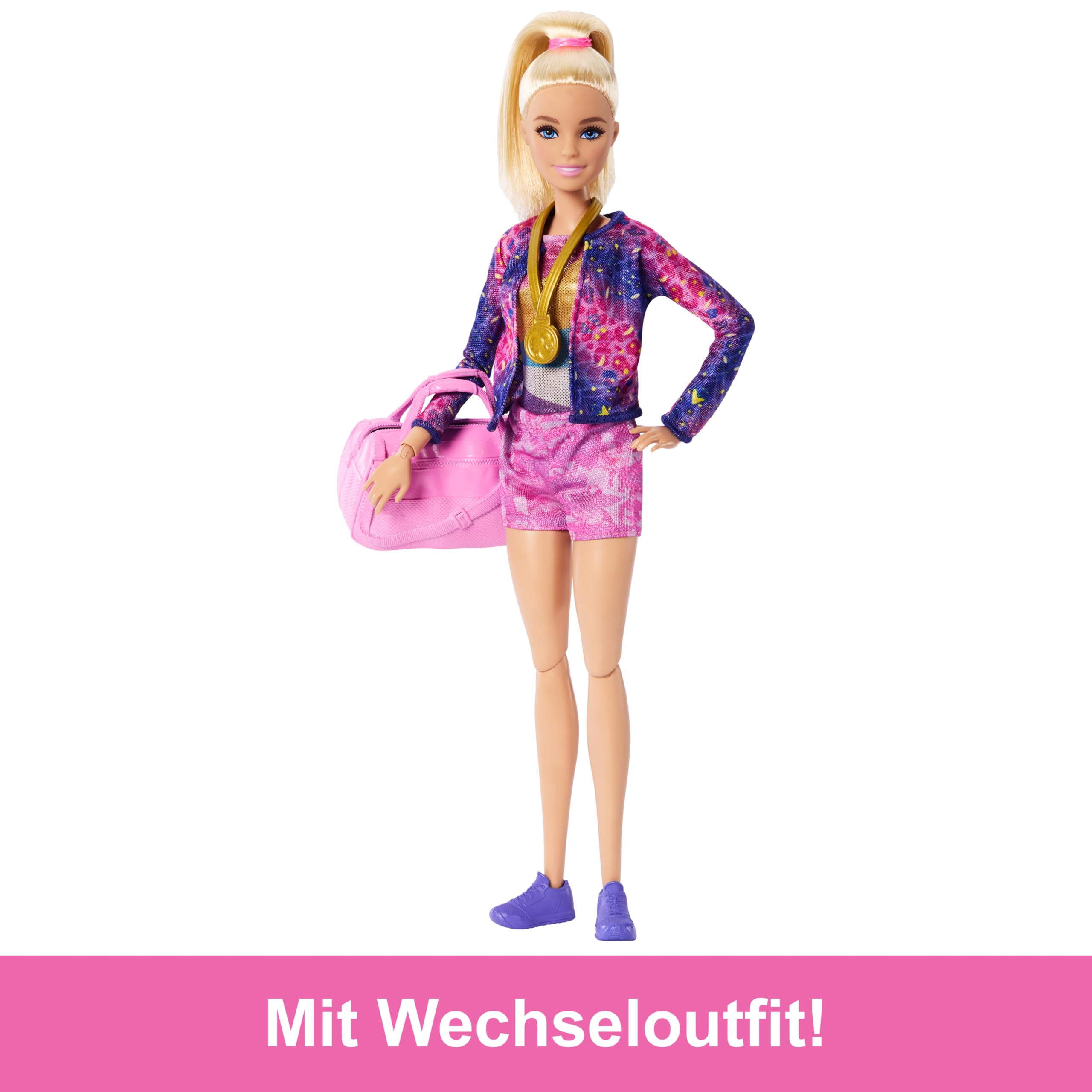 Barbie Turnspaß -Spielset mit Schwebebalken und über 10 thematisch passenden Teilen für siegreiche Geschichten, HRG52 4