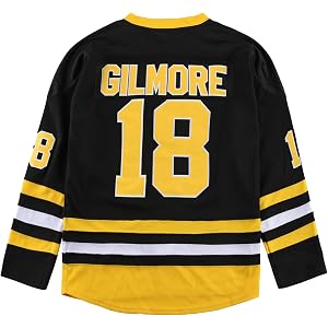 Youth Happy Gilmore 18 Adam Sandler 1996 Stitched Movie Hockey Jersey Black