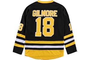 KOKJUX Youth Happy Gilmore 18 Adam Sandler 1996 Stitched Movie Hockey Jersey Black
