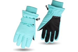JANGANNSA Winter Kids Ski Gloves Boys Girls Cold Weather Snow Glove Waterproof Ski Snowboard Gloves with Fleece Lining