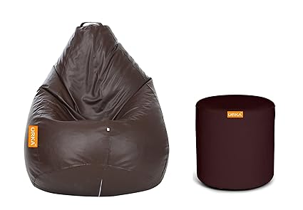 Orka XXL Bean Bag with Beans (Brown)