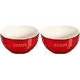 STAUB Ceramics Universal Bowl Set, 6.5-inch, Cherry, 32 Ounces