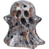 Ytbeoxk Crystal Ghost Statue Natural Gemstone Sculpture (Flame Stone)