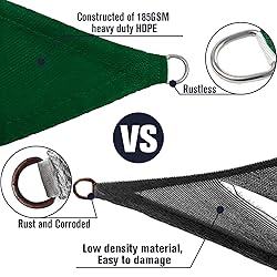 Amahut Sun Shade Sail Triangle Canopy Porch Cover