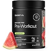 Gainful Caffeine Free Pre Workout Powder with Creatine, Watermelon Flavor, Supports Strength, Endurance, & Recovery, BCAAs, Beta Alanine, L-Citrulline, No Artificial Ingredients, 20 Servings