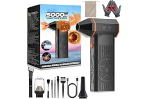 GENERIC 2026 Upgrade 5000w Thermal Snow Blower, Mini Turbo Snow Blower, Portable Hot Air Blower, with Efficient Turbine Tech, for Snow & Dust Removal Drying Cleaning (Full*1set)