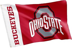 Desert Cactus Ohio State University Flag Buckeyes OSU Banners 100% Polyester Indoor Outdoor 3x5 feet Flags (Team Name)