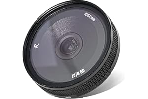 AstrHori 10mm F8 II Ultra Wide Angle Fisheye APS-C Manual Prime Lens with Starburst Effect & Filter Slot Compatible with Niko