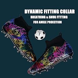 HESBITEUL Soccer Cleats for Men Women Football Turf