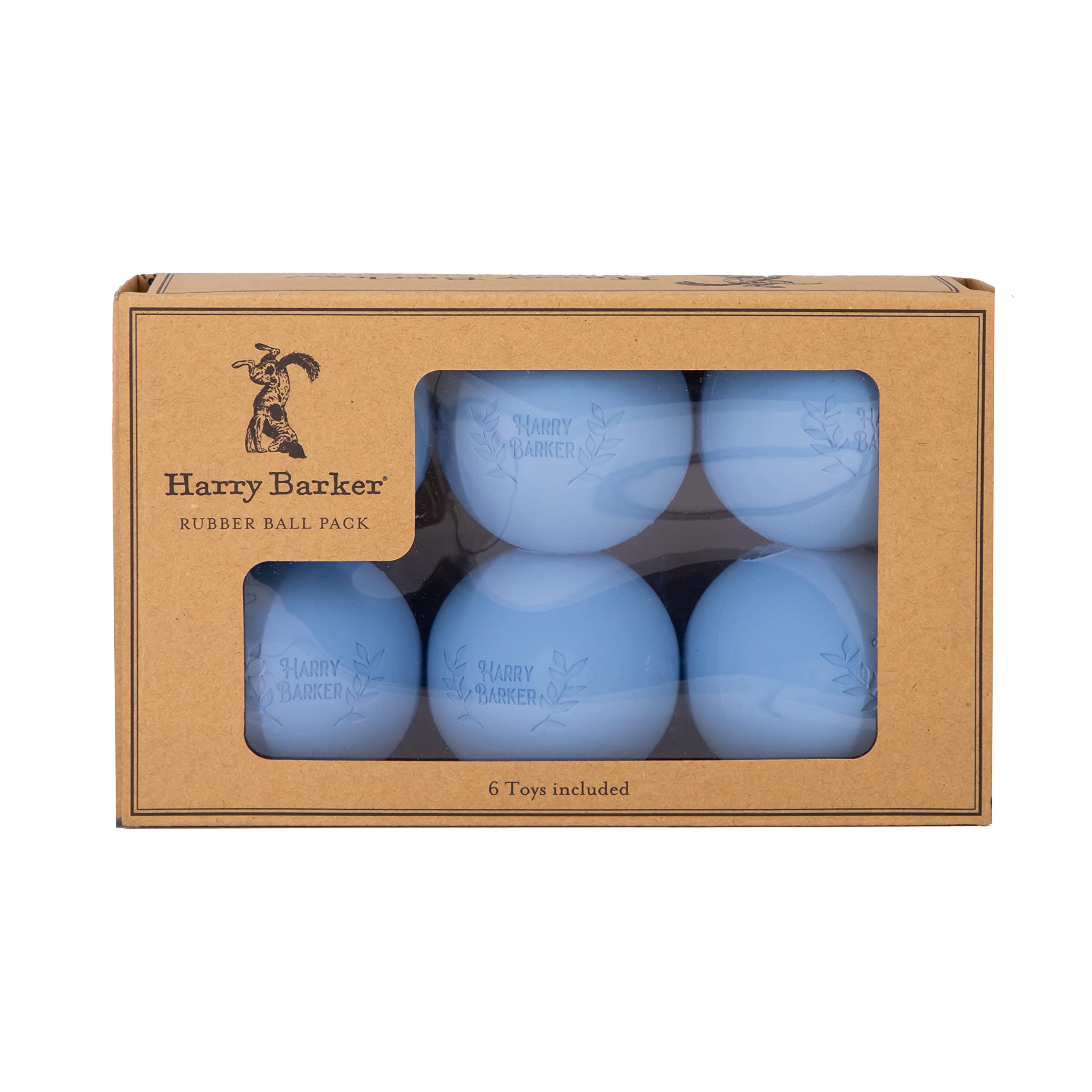 Harry Barker 6-Pack Rubber Ball Set - Medium