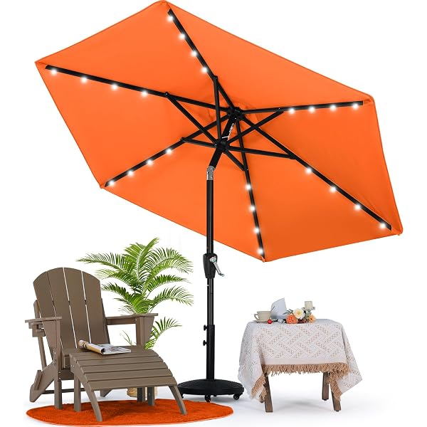 7 feet patio umbrella in yellow or orange MASTERCANOPY 7.5ft with Solar Lights, Color:Patriot Edition Castle X CX950 V2 sap_subseries:penn warfare featuring heavy