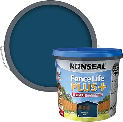 Ronseal Fence Life Plus Midnight Blue 5L 5 Year All Weather Protection