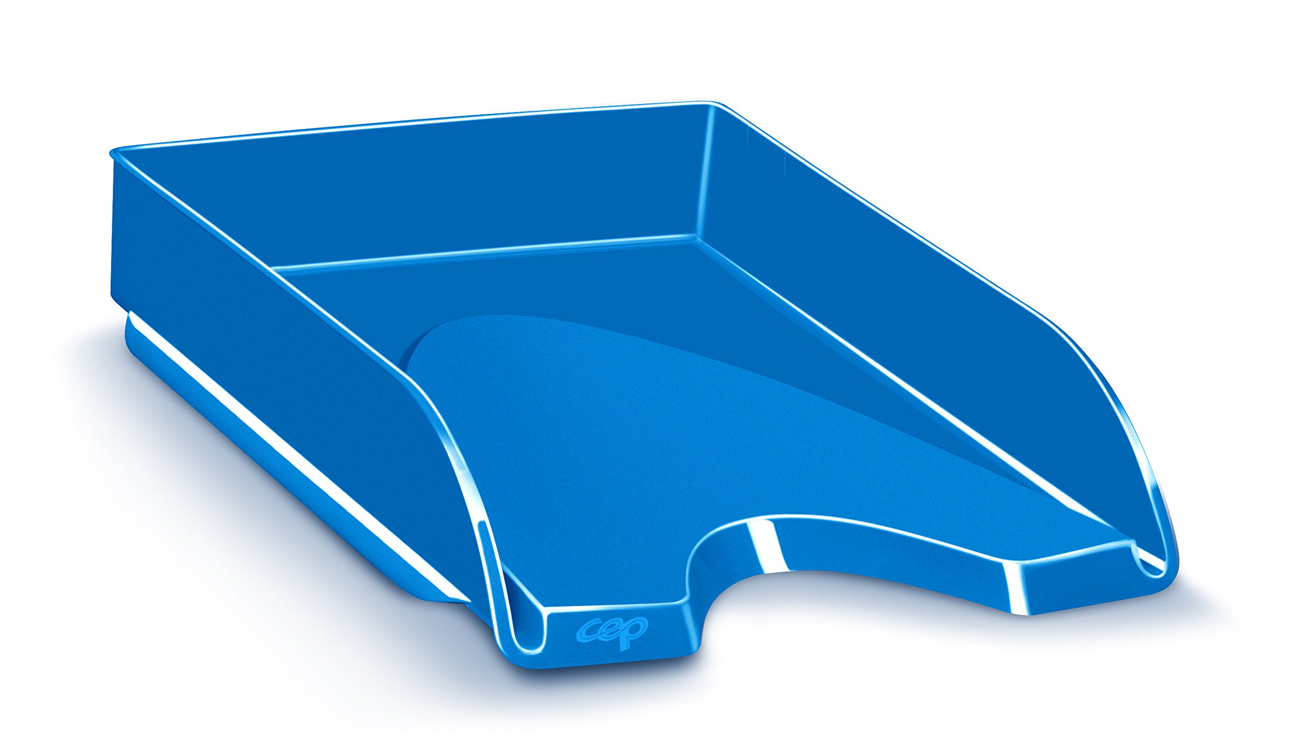 Szufladka na biurko CEPPro Gloss, polistyren niebieska