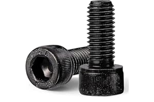 GuoYomm M10-1.5 x 35mm 10pcs Hex Socket Head Cap Screws Bolts, 12.9 Grade Alloy Steel, Black Oxide Finish, Metric Allen Drive