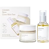 mixsoon Bean Glass Skin Duo Facial Moisturizer Fermented Bean Skincare Routine Bean Essence 50ml + Bean Cream 50ml 3.38 Fl. Oz / 100ml Korean Glass Skin Care