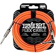 Ernie Ball Flex Instrument Cable Straight/Angle 20ft - Orange (P06467)