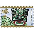 Year of the Ox: Lion Head (Celebrating Lunar New Year), Full Sheet of 12 x 42-Cent Postage Stamps, USA 2009, Scott 4375