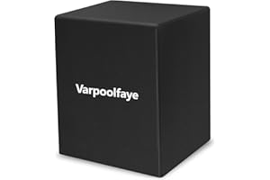 Varpoolfaye Pool Heater Cover for Winter, Heat Pump Cover for Outside Units, Heater Cover Fits Small Size Pool Heat Pump,Fits up to 15.4x17.3x18.1inches,Black