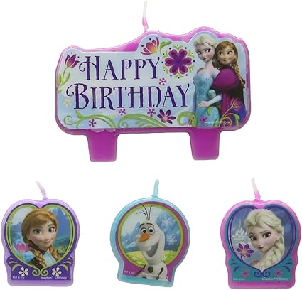 Frozen Birthday Candle Set (Set Of 4)