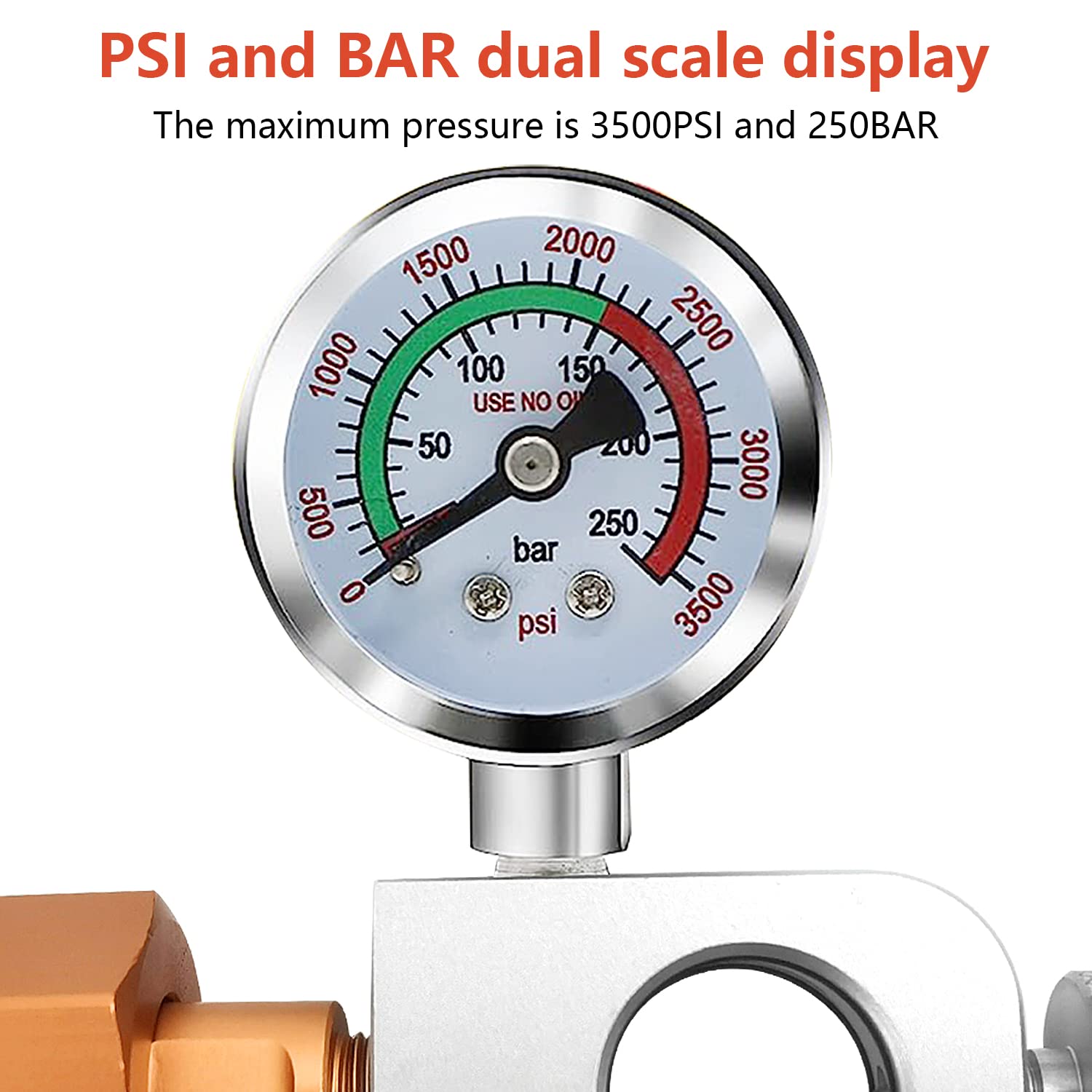 CO2 Refill Adapter for Soda, Filling Adapter with Pressure Gauge and Pressure Relief Valve, Stream Refill for Soda DUO/Terra/Art Maker CO2 Cylinder (1)