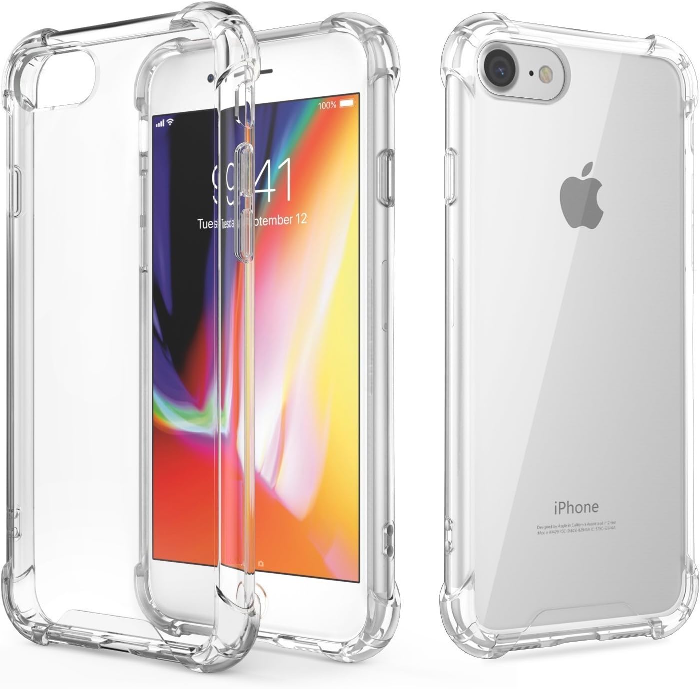 RKINC for Apple iPhone 6 6S 4.7" Case, Reinforced Corners Soft Cushion TPU Bumper + Hybrid Crystal Clear Rugged Hard Transparent Cover for Apple iPhone 6 6S